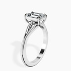 Platinum Cynthia Split Shank Lab Diamond Ring standing product image one
