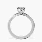 2.99 ct. oval Cynthia Split Shank Ring in platinum side right image one