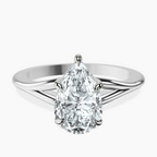 Platinum Cynthia Split Shank Lab Diamond Ring front image
