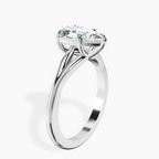Platinum Cynthia Split Shank Lab Diamond Ring standing product image one