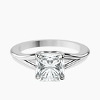 Platinum Cynthia Split Shank Lab Diamond Ring front image