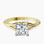 14kt Yellow Gold Cynthia Split Shank Lab Diamond Ring front image