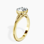 10kt Yellow Gold Cynthia Split Shank Lab Diamond Ring standing product image one
