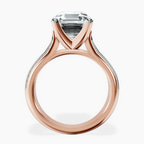 14kt Rose Gold Sandra Side Stone Lab Diamond Ring side right image one