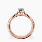 14kt Rose Gold Sandra Side Stone Lab Diamond Ring side right image one