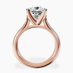 18kt Rose Gold Sandra Side Stone Lab Diamond Ring side right image one
