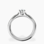 Platinum Sandra Side Stone Lab Diamond Ring side right image one