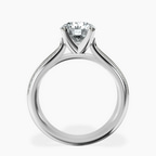 14ct White Gold Sandra Side Stone Lab Diamond Ring side right image one