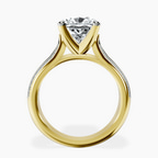 18kt Yellow Gold Sandra Side Stone Lab Diamond Ring side right image one