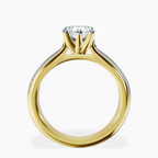 18kt Yellow Gold Sandra Side Stone Lab Diamond Ring side right image one