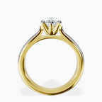 14ct Yellow Gold Sandra Side Stone Lab Diamond Ring side right image one