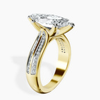 14kt Yellow Gold Sandra Side Stone Lab Diamond Ring standing product image one
