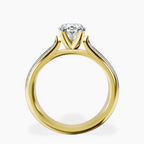 14ct Yellow Gold Sandra Side Stone Lab Diamond Ring side right image one