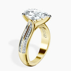 14kt Yellow Gold Sandra Side Stone Lab Diamond Ring standing product image one