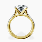 18kt Yellow Gold Sandra Side Stone Lab Diamond Ring side right image one