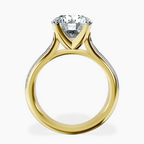 14kt Yellow Gold Sandra Side Stone Lab Diamond Ring side right image one