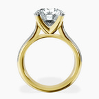 18kt Yellow Gold Sandra Side Stone Lab Diamond Ring side right image one