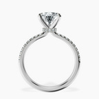 1.33 ct. pear Etienne Secret Halo Ring in 10kt white gold side right image one