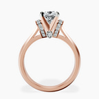 9ct Rose Gold Delanie Side Cuff Lab Diamond Ring side right image one