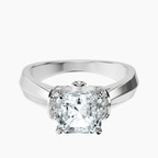 Platinum Delanie Side Cuff Lab Diamond Ring front image