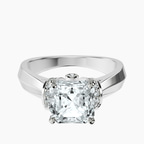 Platinum Delanie Side Cuff Lab Diamond Ring front image