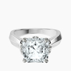 Platinum Delanie Side Cuff Lab Diamond Ring front image