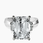 Platinum Delanie Side Cuff Lab Diamond Ring front image
