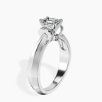 Platinum Delanie Side Cuff Lab Diamond Ring standing product image one