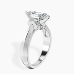 Platinum Delanie Side Cuff Lab Diamond Ring standing product image one