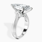 Platinum Delanie Side Cuff Lab Diamond Ring standing product image one