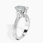 Platinum Delanie Side Cuff Lab Diamond Ring standing product image one