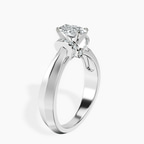 Platinum Delanie Side Cuff Lab Diamond Ring standing product image one