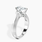 Platinum Delanie Side Cuff Lab Diamond Ring standing product image one