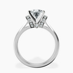 Platinum Delanie Side Cuff Lab Diamond Ring side right image one