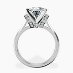 Platinum Delanie Side Cuff Lab Diamond Ring side right image one