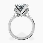 Platinum Delanie Side Cuff Lab Diamond Ring side right image one