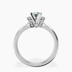 Platinum Delanie Side Cuff Lab Diamond Ring side right image one