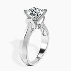 Platinum Delanie Side Cuff Lab Diamond Ring standing product image one