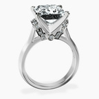 Platinum Delanie Side Cuff Lab Diamond Ring side right image one