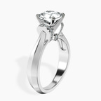 Platinum Delanie Side Cuff Lab Diamond Ring standing product image one