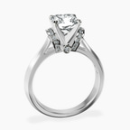 Platinum Delanie Side Cuff Lab Diamond Ring side right image one