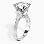 Platinum Delanie Side Cuff Lab Diamond Ring standing product image one