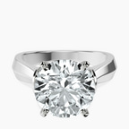 14kt White Gold Delanie Side Cuff Lab Diamond Ring front image
