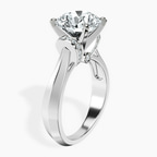14kt White Gold Delanie Side Cuff Lab Diamond Ring standing product image one