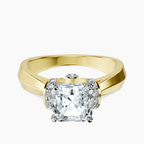 9ct Yellow Gold Delanie Side Cuff Lab Diamond Ring front image
