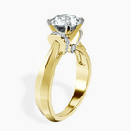 9ct Yellow Gold Delanie Side Cuff Lab Diamond Ring standing product image one