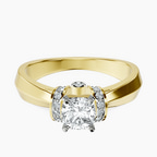 10kt Yellow Gold Delanie Side Cuff Lab Diamond Ring front image