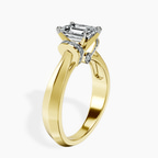 14kt Yellow Gold Delanie Side Cuff Lab Diamond Ring standing product image one