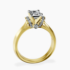 14kt Yellow Gold Delanie Side Cuff Lab Diamond Ring side right image one