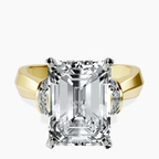 14kt Yellow Gold Delanie Side Cuff Lab Diamond Ring front image